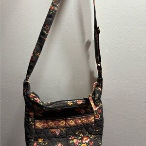 Vera Bradley Black Crossbody Bag with Adjustable Strap